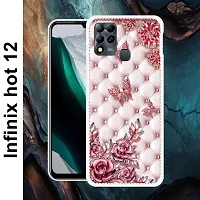 Designer Soft Silicone Mobile Back Cover For Infinix Hot 12-thumb1