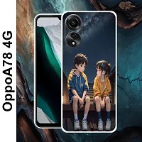 Designer Soft Silicone Mobile Back Cover For Oppo A78 4G-thumb1