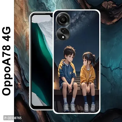 Designer Soft Silicone Mobile Back Cover For Oppo A78 4G-thumb2