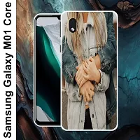 Designer Soft Silicone Mobile Back Cover For Samsung Galaxy M01 Core-thumb1