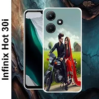 Designer Soft Silicone Mobile Back Cover For Infinix Hot 30i-thumb1