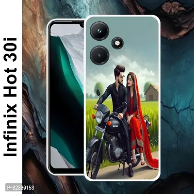 Designer Soft Silicone Mobile Back Cover For Infinix Hot 30i-thumb2