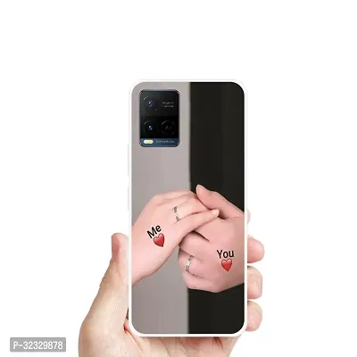 Designer Soft Silicone Mobile Back Cover For Vivo Y21 2021