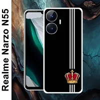 Designer Soft Silicone Mobile Back Cover For Realme Narzo N55-thumb1