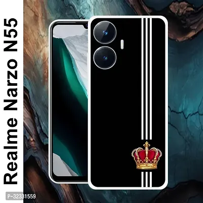 Designer Soft Silicone Mobile Back Cover For Realme Narzo N55-thumb2