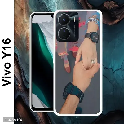 Designer Soft Silicone Mobile Back Cover For Vivo Y16-thumb2