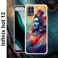 Designer Soft Silicone Mobile Back Cover For Infinix Hot 12-thumb1