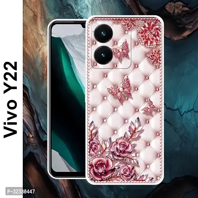 Designer Soft Silicone Mobile Back Cover For Vivo Y22-thumb2