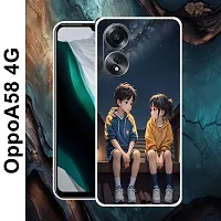 Designer Soft Silicone Mobile Back Cover For Oppo A58 4G-thumb1