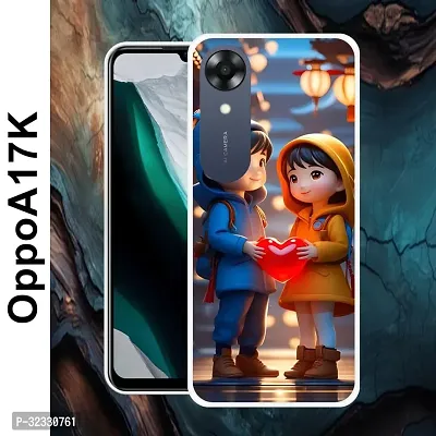 Designer Soft Silicone Mobile Back Cover For Oppo A17K-thumb2