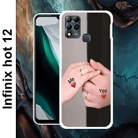 Designer Soft Silicone Mobile Back Cover For Infinix Hot 12-thumb1