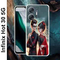 Designer Soft Silicone Mobile Back Cover For Infinix Hot 30 5G-thumb1