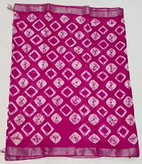 Shibori print pure handloom linen saree-thumb1