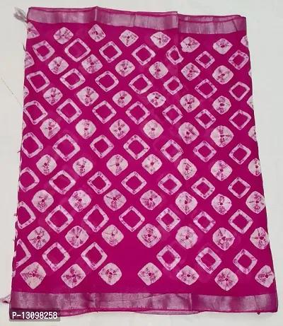 Shibori print pure handloom linen saree-thumb2