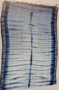 Shibori print pure handloom linen saree-thumb1