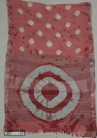 Shibori print pure handloom linen saree-thumb0