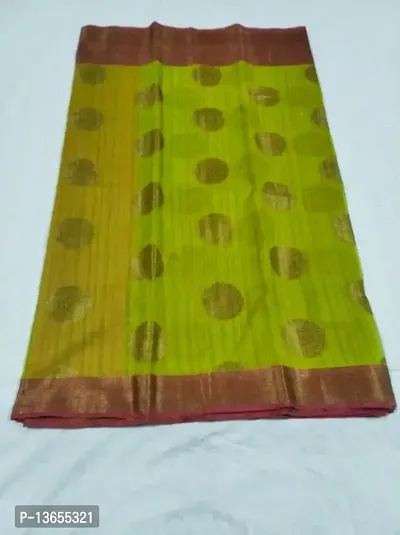 Designer Banarasi silk zari border saree