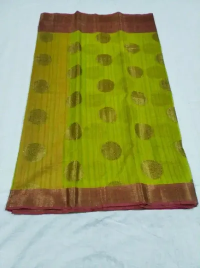 Designer Banarasi silk zari border saree