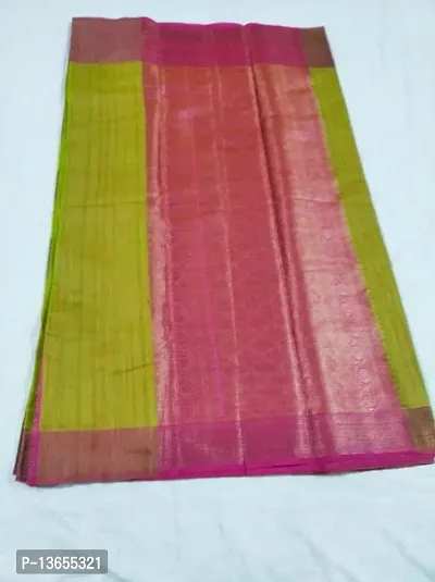 Designer Banarasi silk zari border saree-thumb2