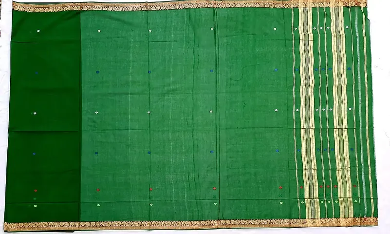 Navari maharashtrian Traditional saree with woven zari border