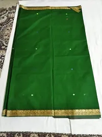 Navari maharashtrian Traditional saree with woven zari border-thumb1