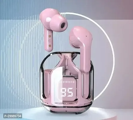 Stylish Pink In ear Bluetooth Wireless Headphones With Microphone-thumb0