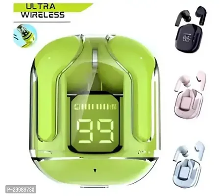 Stylish Green In ear Bluetooth Wireless Headphones With Microphone