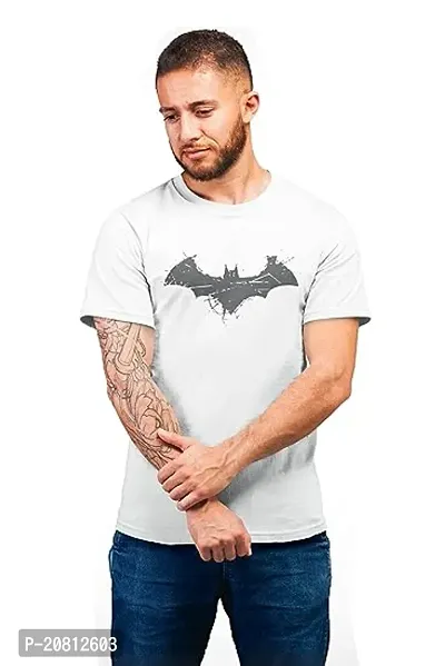 Reliable White Cotton Printed Round Neck Tees For Men-thumb0