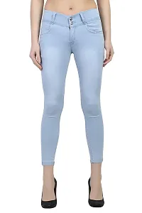 Stylish Denim Solid Jeans for Women-thumb4