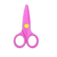 ANAB GI Plastic Scissors for Kids Handmade Plastic Safety Scissors for DIY Crafts Project Making | Decorative Paper Cutting Scissors Pack of 2 Pink Green-thumb2