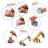 ANAB GI 4Pcs Kawaii Slow Rising Squishy Squeezen Cute Cats Mini Fidget Toy Stress Reliever Kids Toy Gift (White,Pink,Yellow and Grey) Bath Toy??(Multicolor)-thumb4