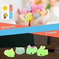 ANAB GI 6 Pack Squishies Mochi Squishy Toys Glow in The Dark Party Favors for Kids - Mini Kawaii Squishies Mochi Animals Stress Relief Squishy Pack Squishy Cat Squishys with Storage Box (Pack-6)-thumb1