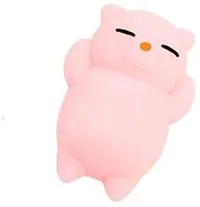 ANAB GI 1 Pcs Kawaii Slow Rising Squishy Squeezen Cute Cats Mini Fidget Toy Stress Reliever Kids Toy Gift ( Pink ) Bath Toy??(Pink)-thumb1