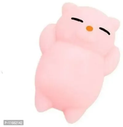 ANAB GI 1 Pcs Kawaii Slow Rising Squishy Squeezen Cute Cats Mini Fidget Toy Stress Reliever Kids Toy Gift ( Pink ) Bath Toy??(Pink)-thumb2