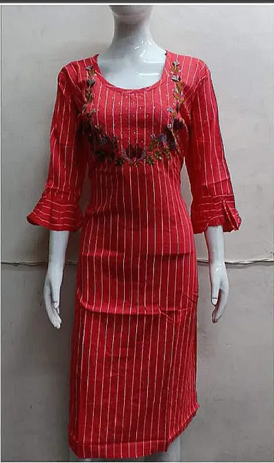 Latest Beautiful Rayon Stitched Kurta for Women