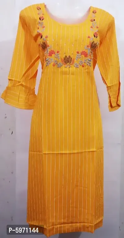 Latest Beautiful Rayon Stitched Kurta for Women