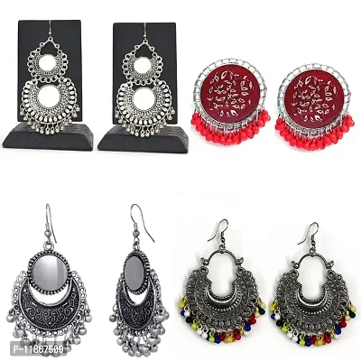 Beautiful handmade oxidised Earrings Combo Jewellery set Fashion Stylish Fancy Party Wear for Womens  Girls