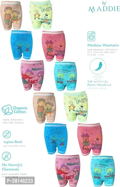 Stylish Panty For Baby Girls (Multicolor, Pack of 12)