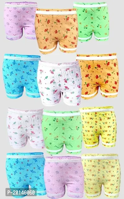 Stylish Panty For Girls (Multicolor, Pack of 12)-thumb0