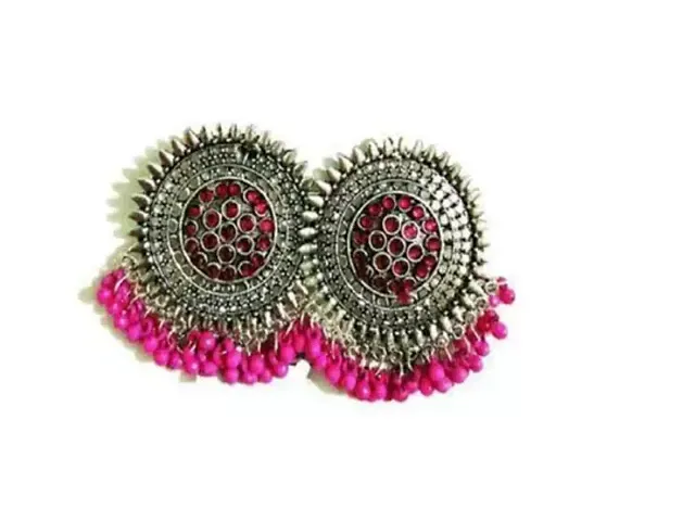 Elegant Alloy Jhumkas Earrings For Women