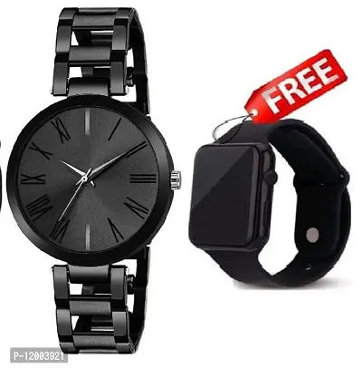 Stylish Stainless Steel Watches For Women- 2 Pieces