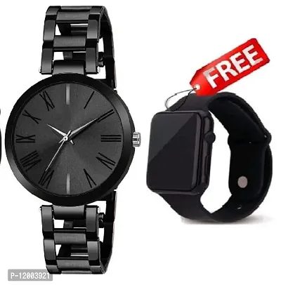 Stylish Stainless Steel Watches For Women- 2 Pieces-thumb0