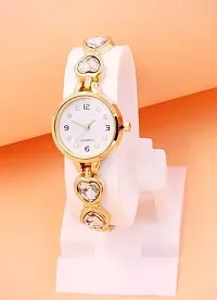Stylish Metal Analog Watches For Women- 2 Pieces-thumb1