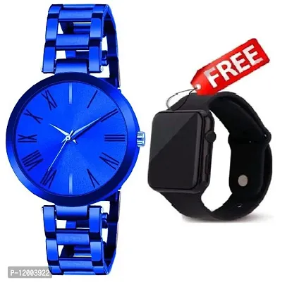 Stylish Stainless Steel Watches For Women- 2 Pieces