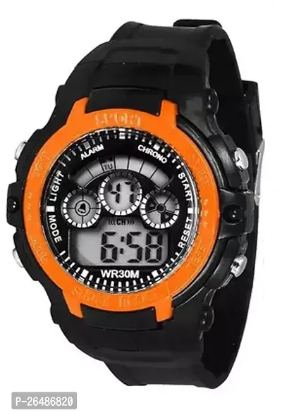 Stylish PU Analog And Digital Watches For Men-thumb0