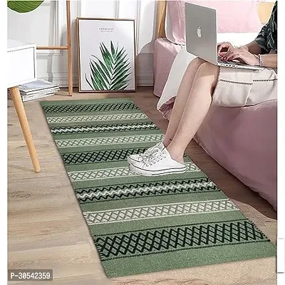 Hand-Woven Pure Wool Carpet Runner 20x48 Inch-thumb0