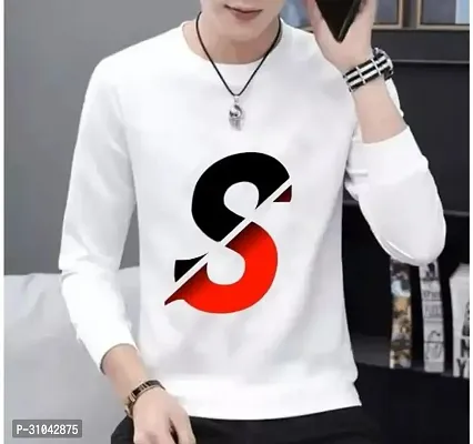 Stylish White Polyester T-Shirt For Men-thumb0