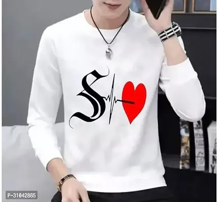 Stylish White Polyester T-Shirt For Men-thumb0