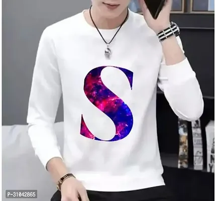 Stylish White Polyester T-Shirt For Men-thumb0