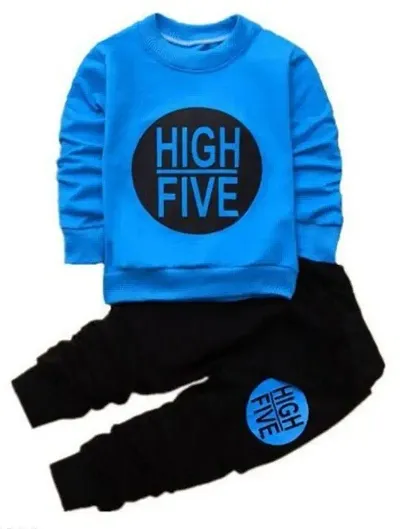 Positive Vibes Blend Clothing Sets for Boys Full Sleeve Sweatshirt T-shirt And jogger For Boys